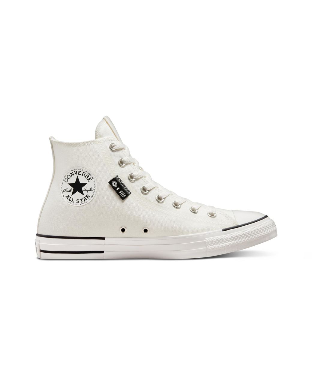 Converse Chuck Taylor All Star Grid Logo in White | Lyst