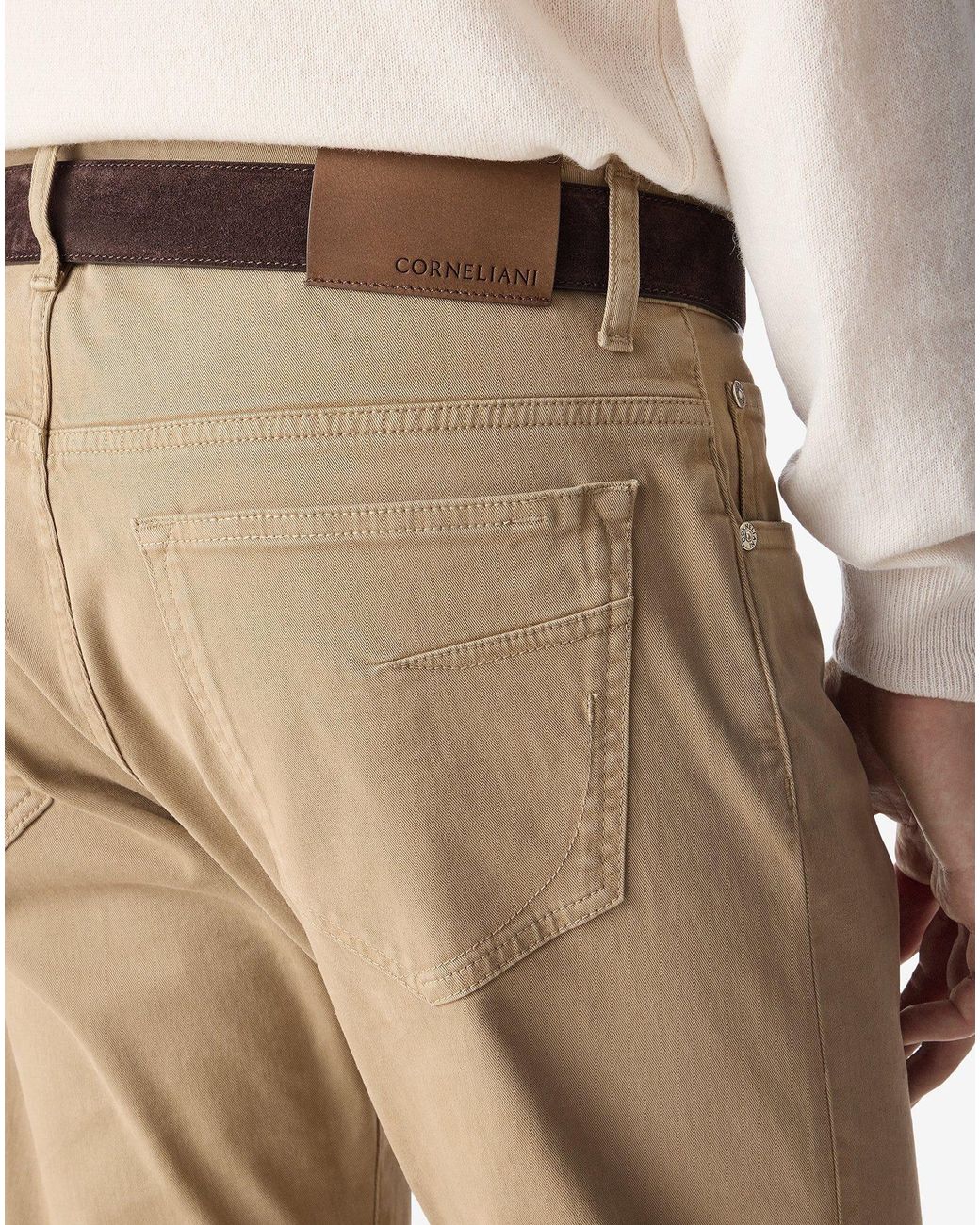 Corneliani Natural Stretch Cotton Jeans for men