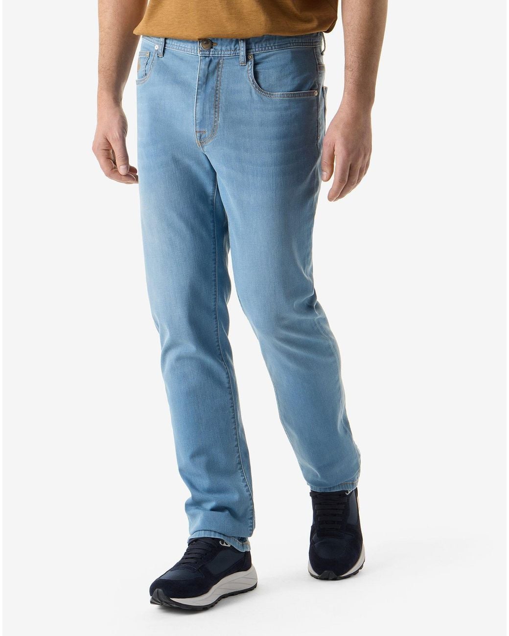 Corneliani Blue Stretch Denim Jeans for men
