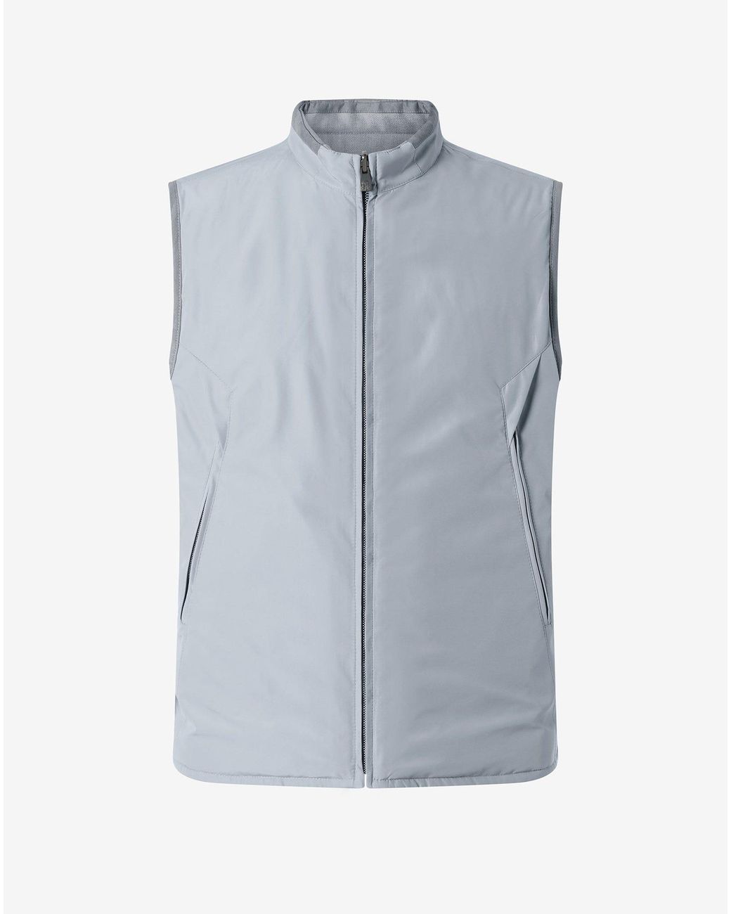 Corneliani Blue Reversible Padded Waistcoat for men