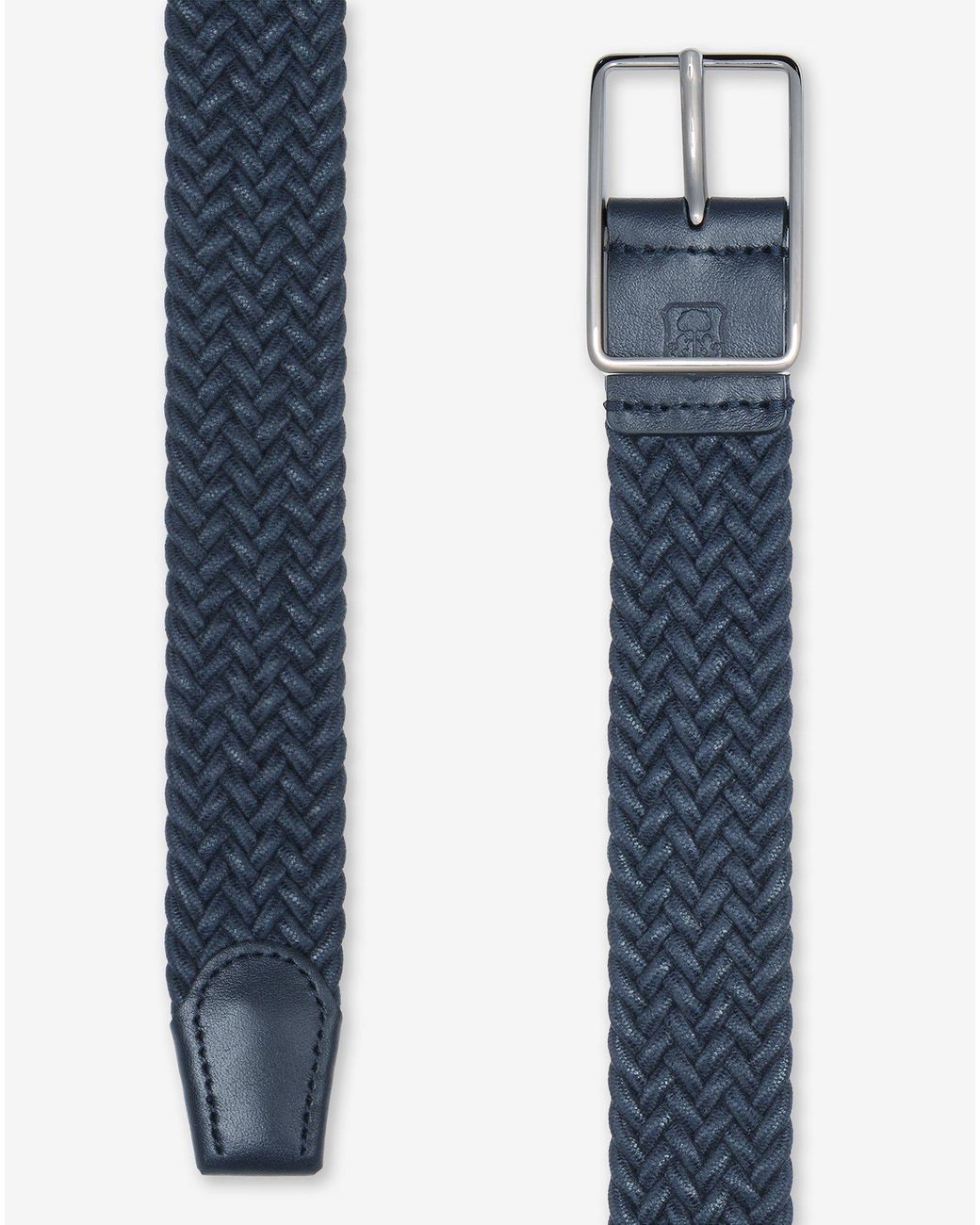 Corneliani Blue Braided Waxed Cotton Belt for men