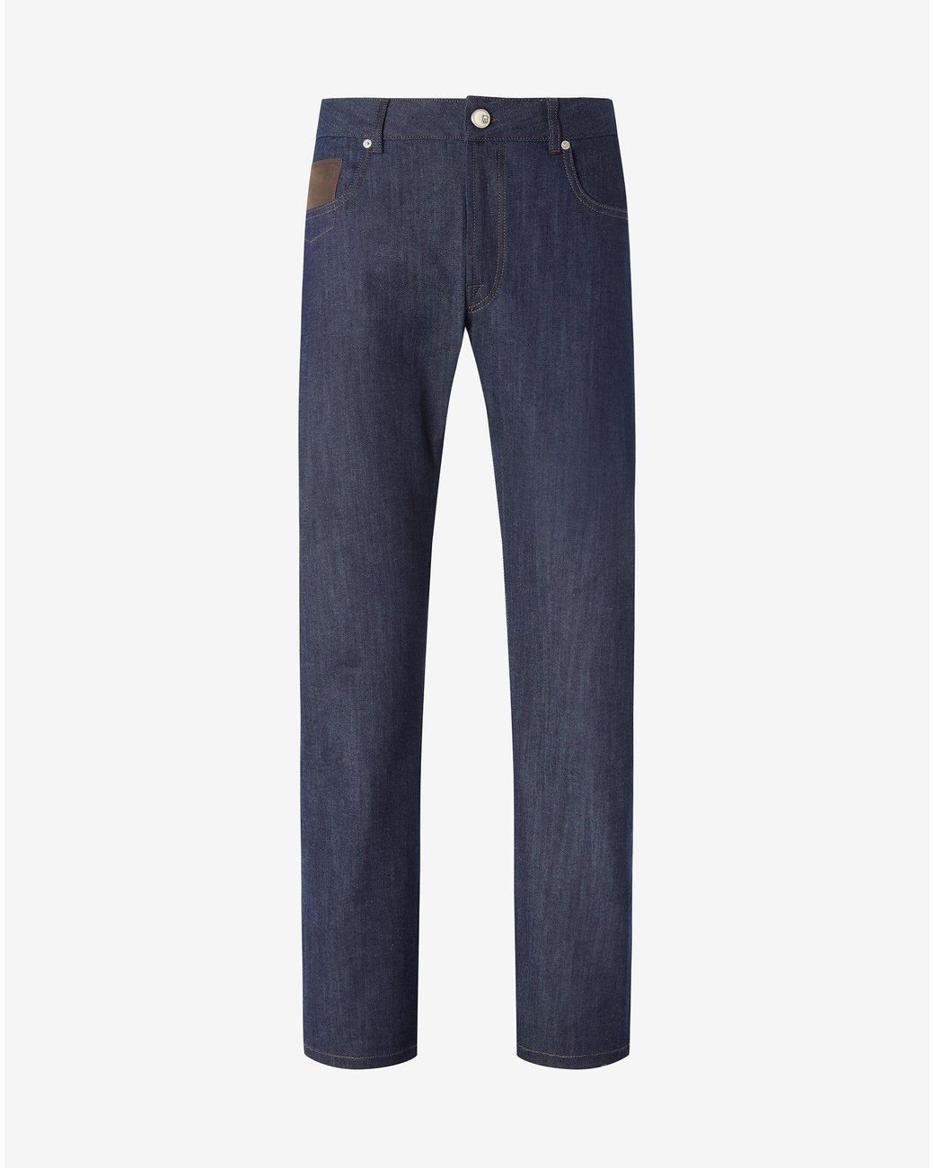 Corneliani Blue 11 O.Z. Stretch Cotton Jeans for men