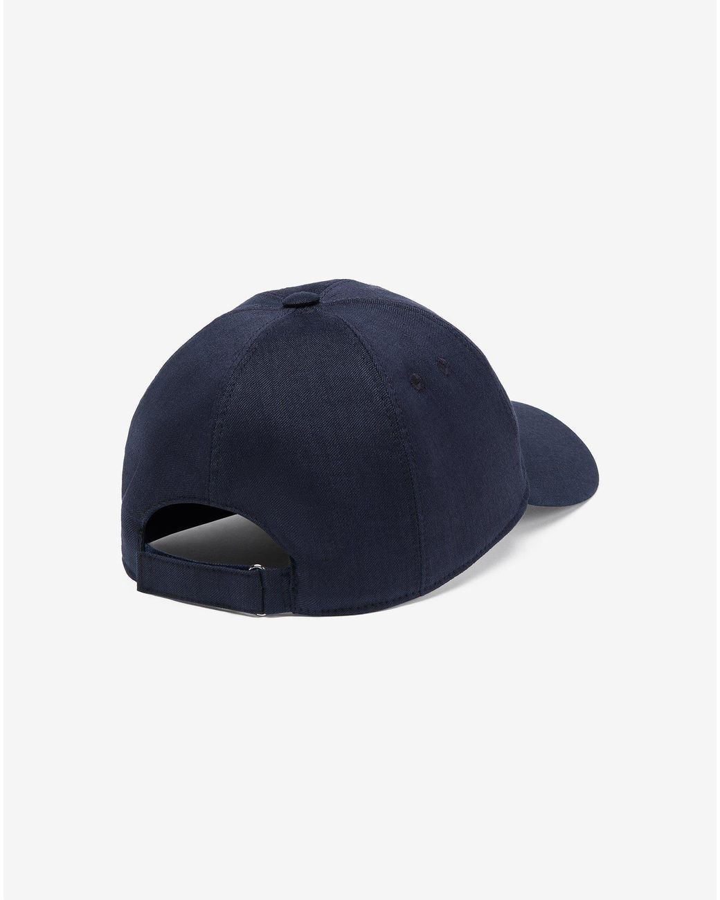 Corneliani Blue Linen, Wool And Mohair Baseball Cap for men
