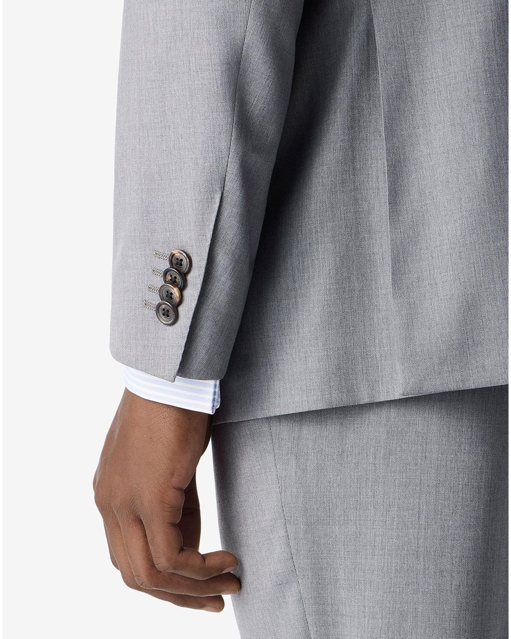 Corneliani Gray Melange Super 130's Wool Twill Suit for men