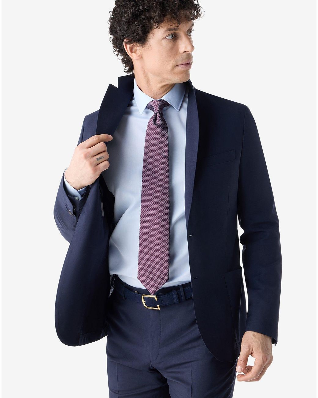 Corneliani Blue 130's Wool Suit for men