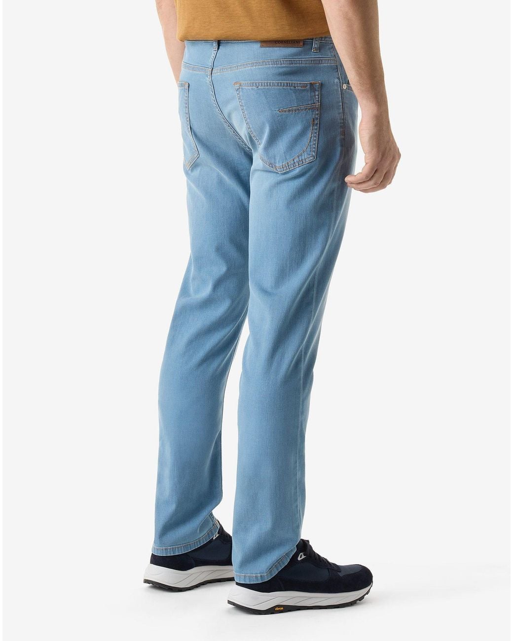 Corneliani Blue Stretch Denim Jeans for men