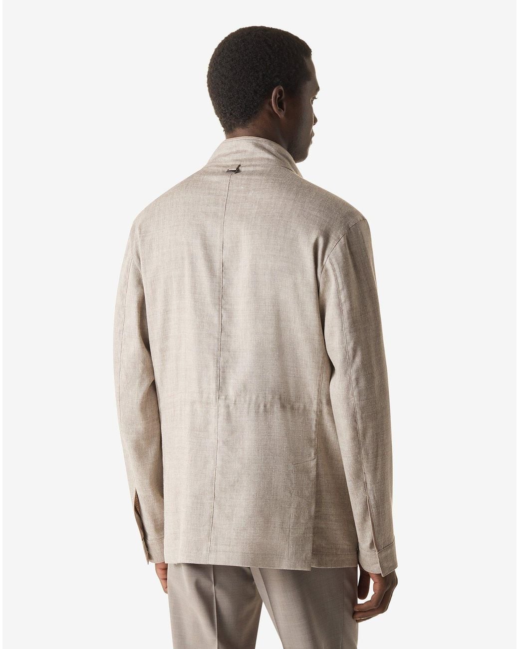 Field Jacket Sabbia di Corneliani in White da Uomo