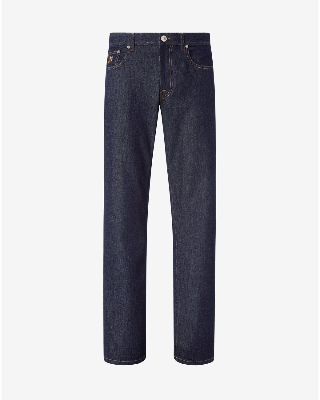 Corneliani Blue11.5 O.Z. Stretch Cotton And Cashmere Jeans for men