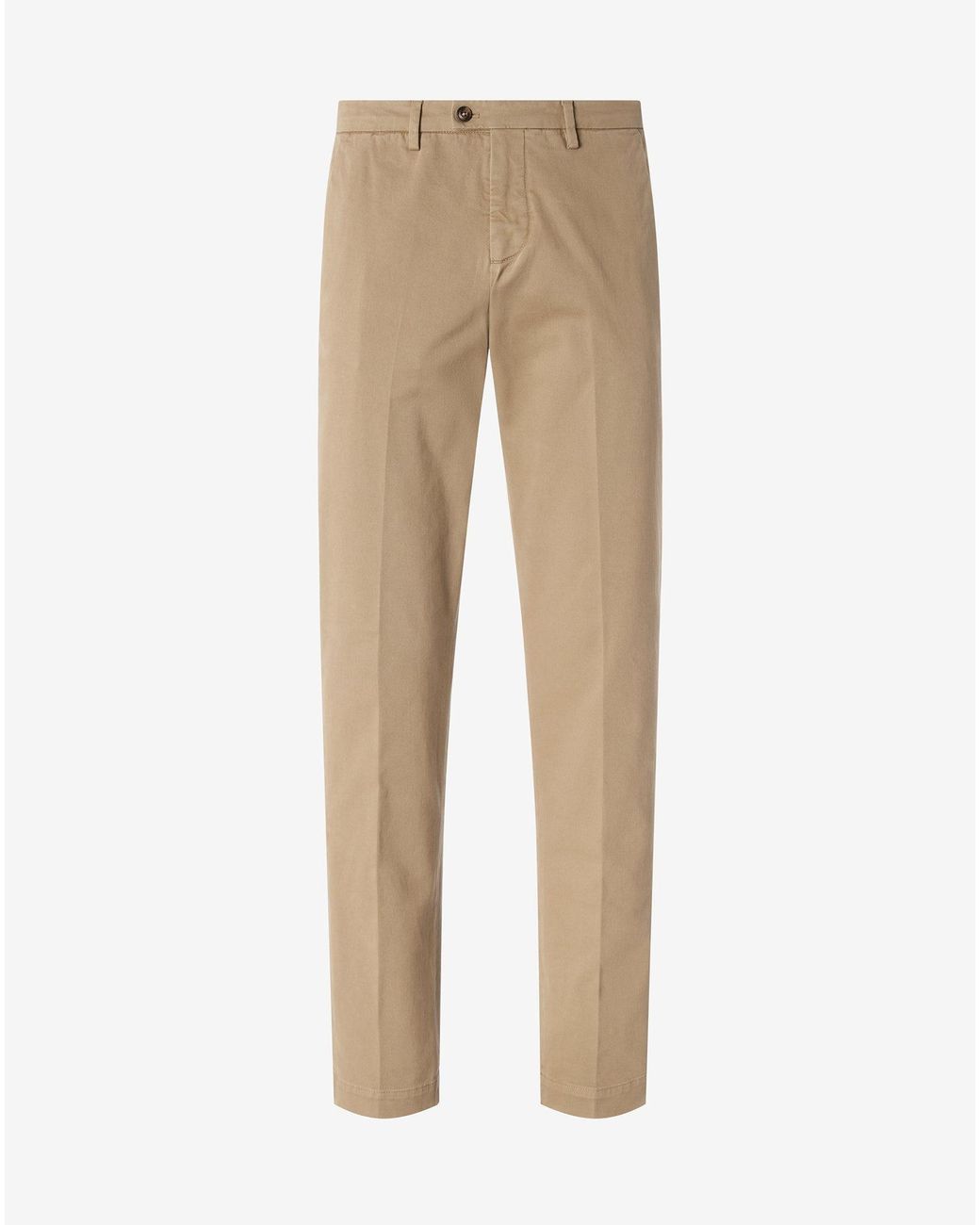 Corneliani Natural Stretch Gabardine Chinos for men