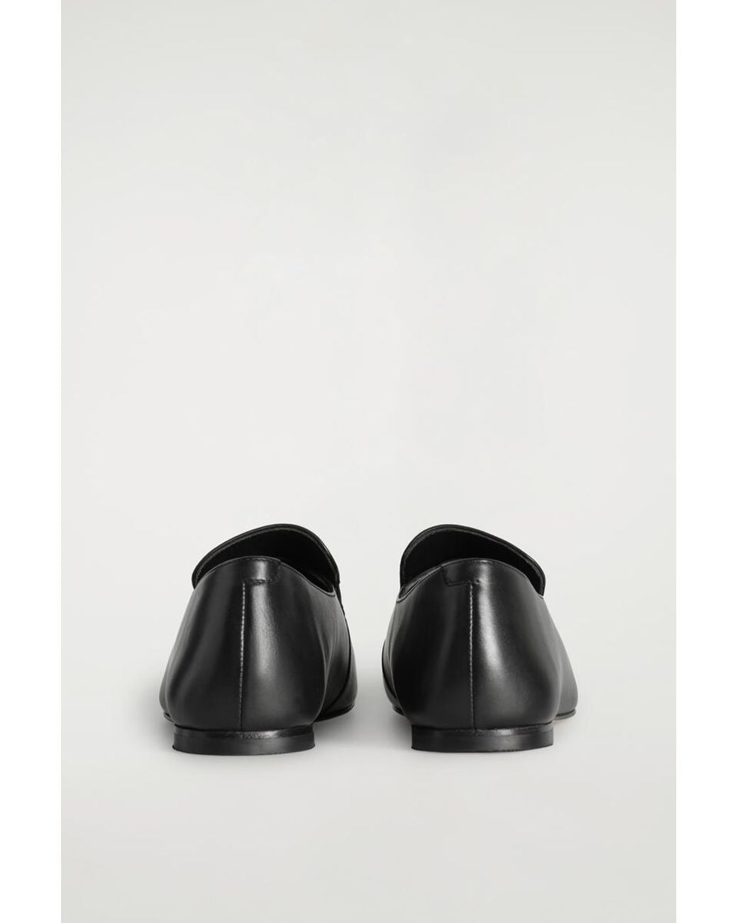 COS White Leather Loafers