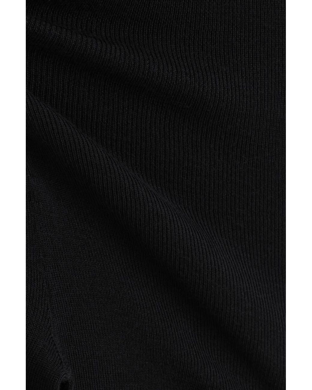 COS Black Seamless Merino Wool Leggings