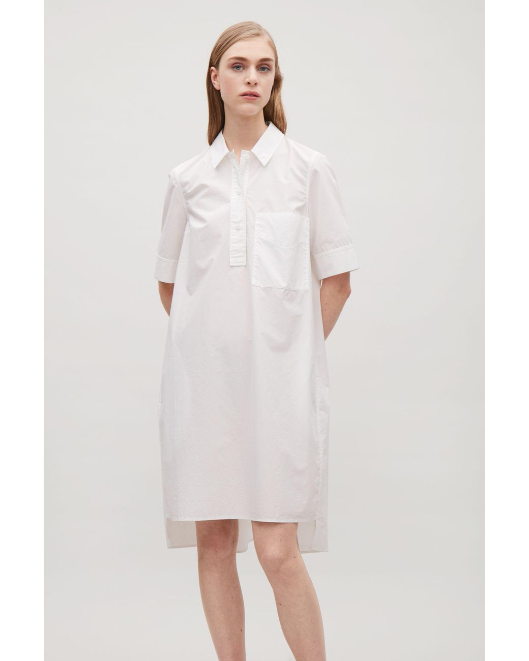 Cos cheap poplin dress