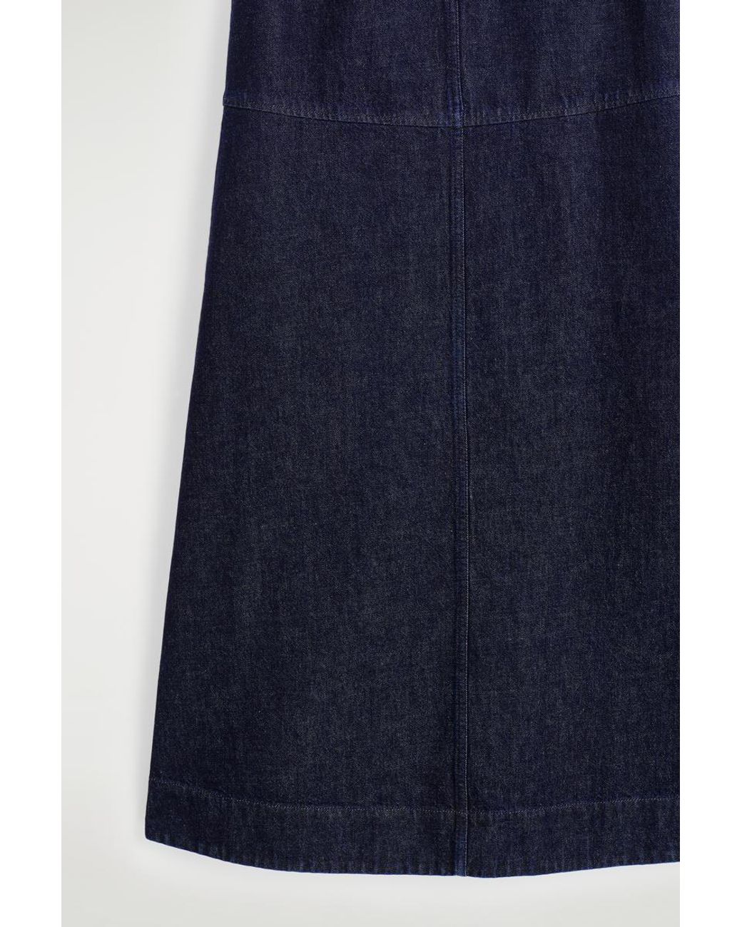 COS Blue A-Line Denim Midi Dress