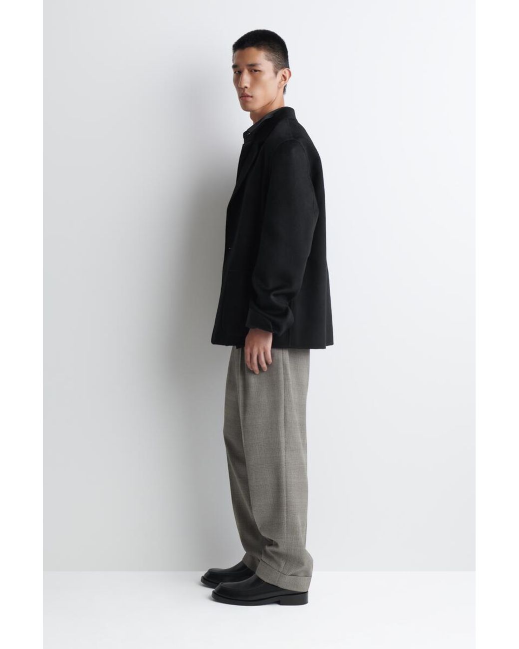 COS Black Double-Faced Pure Cashmere Blazer for men