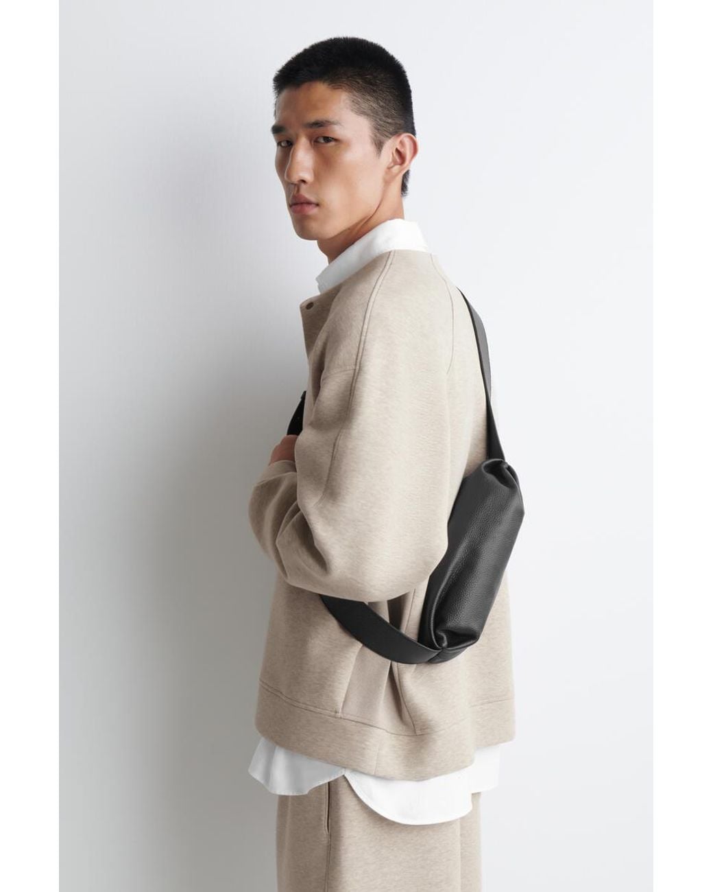 COS White Module Crossbody Bag for men
