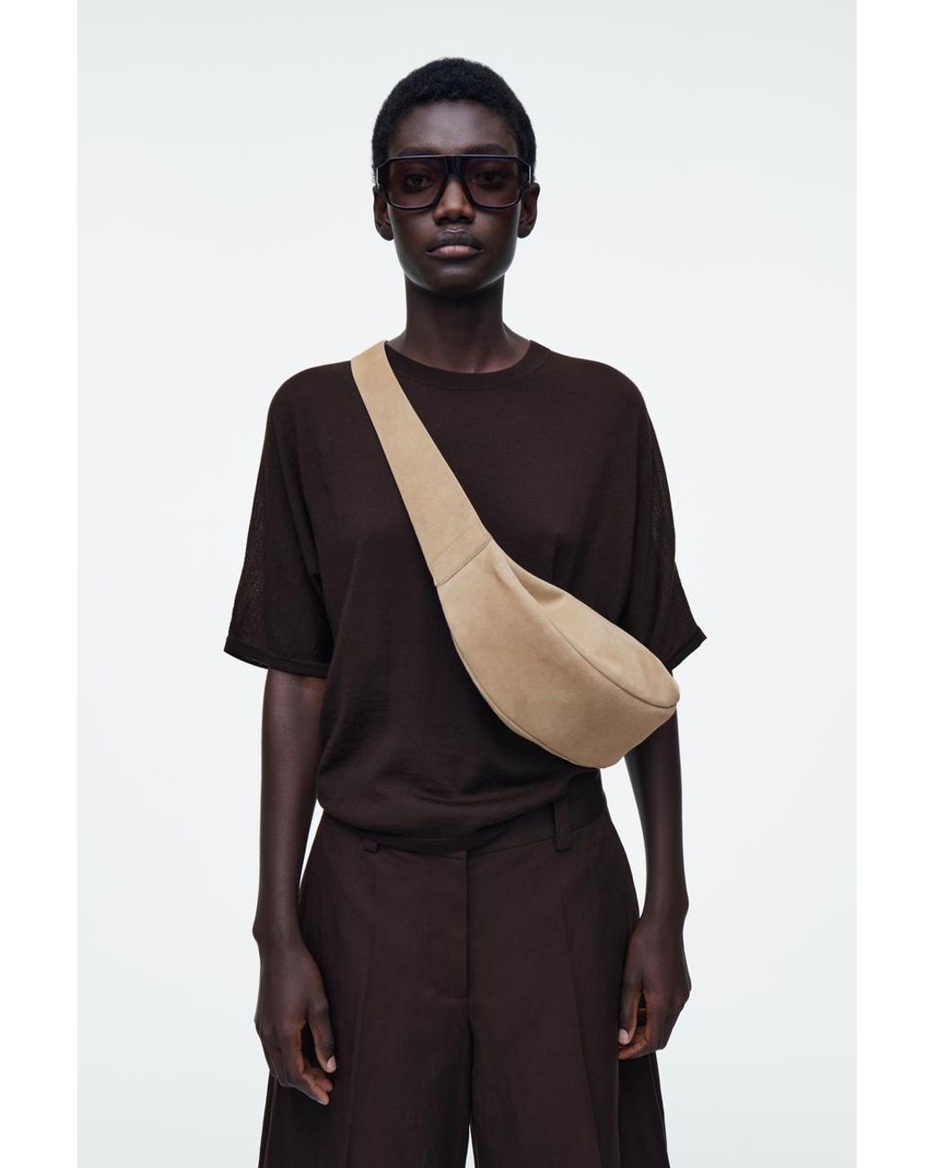 COS Swing Crossbody in Natural | Lyst