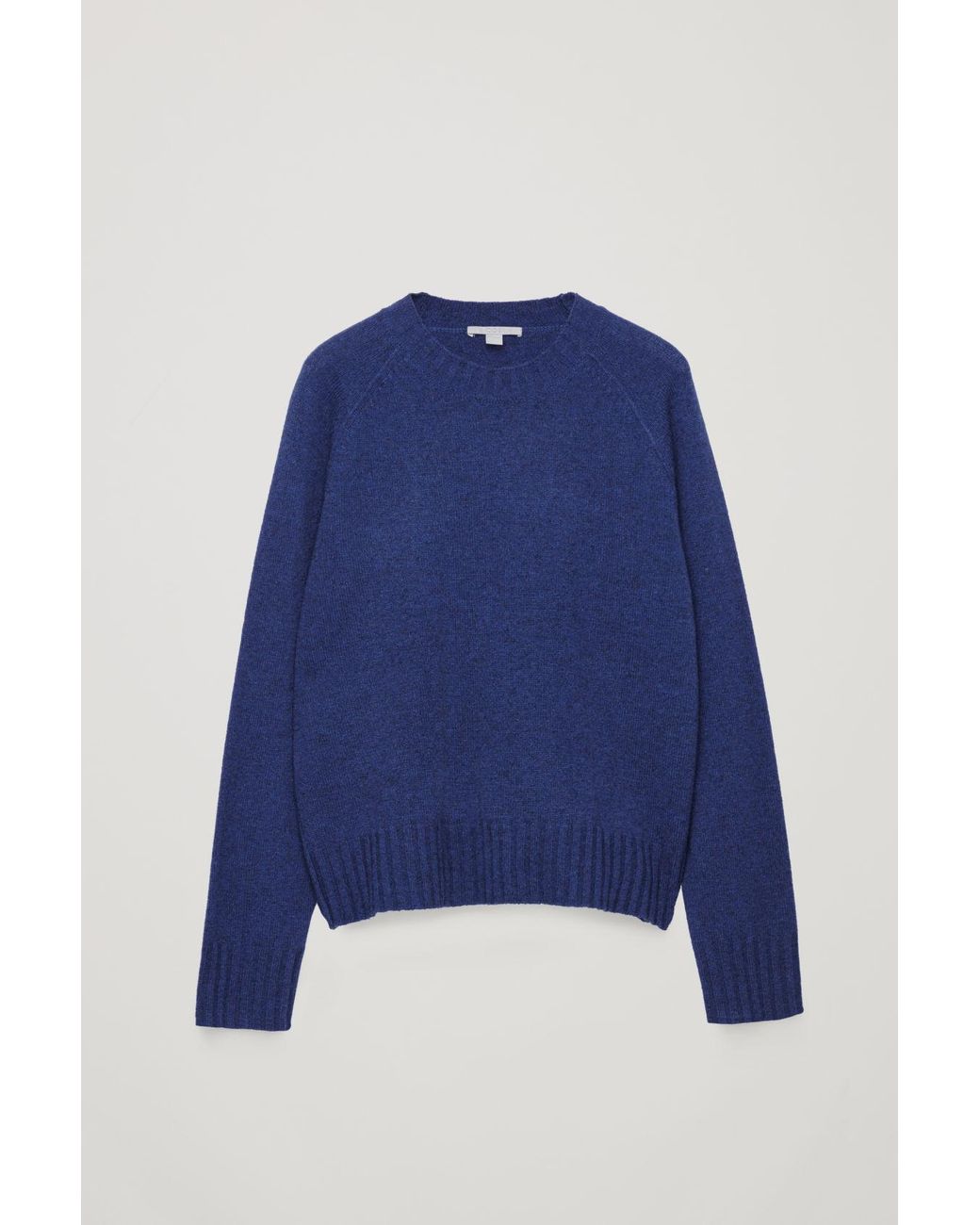 COS Wool-yak Hair Knit Jumper in Blue 