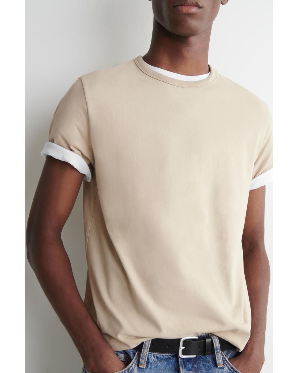 COS Natural Brushed-Cotton Shirt for men