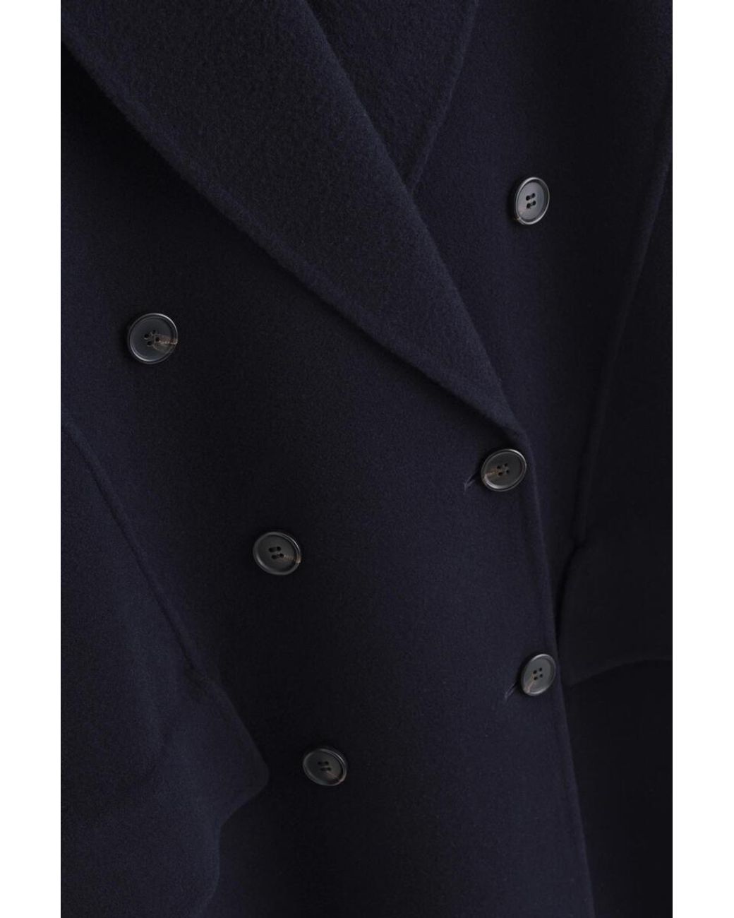 COS Black Tailored Double-Faced Wool Long Coat