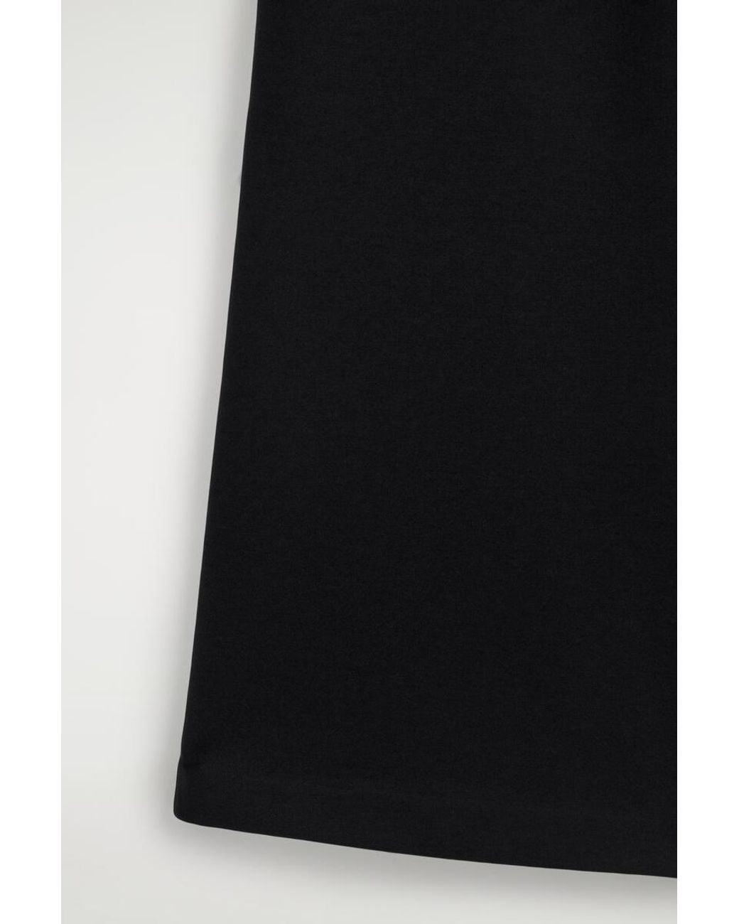 COS Black Jersey Flared Trousers