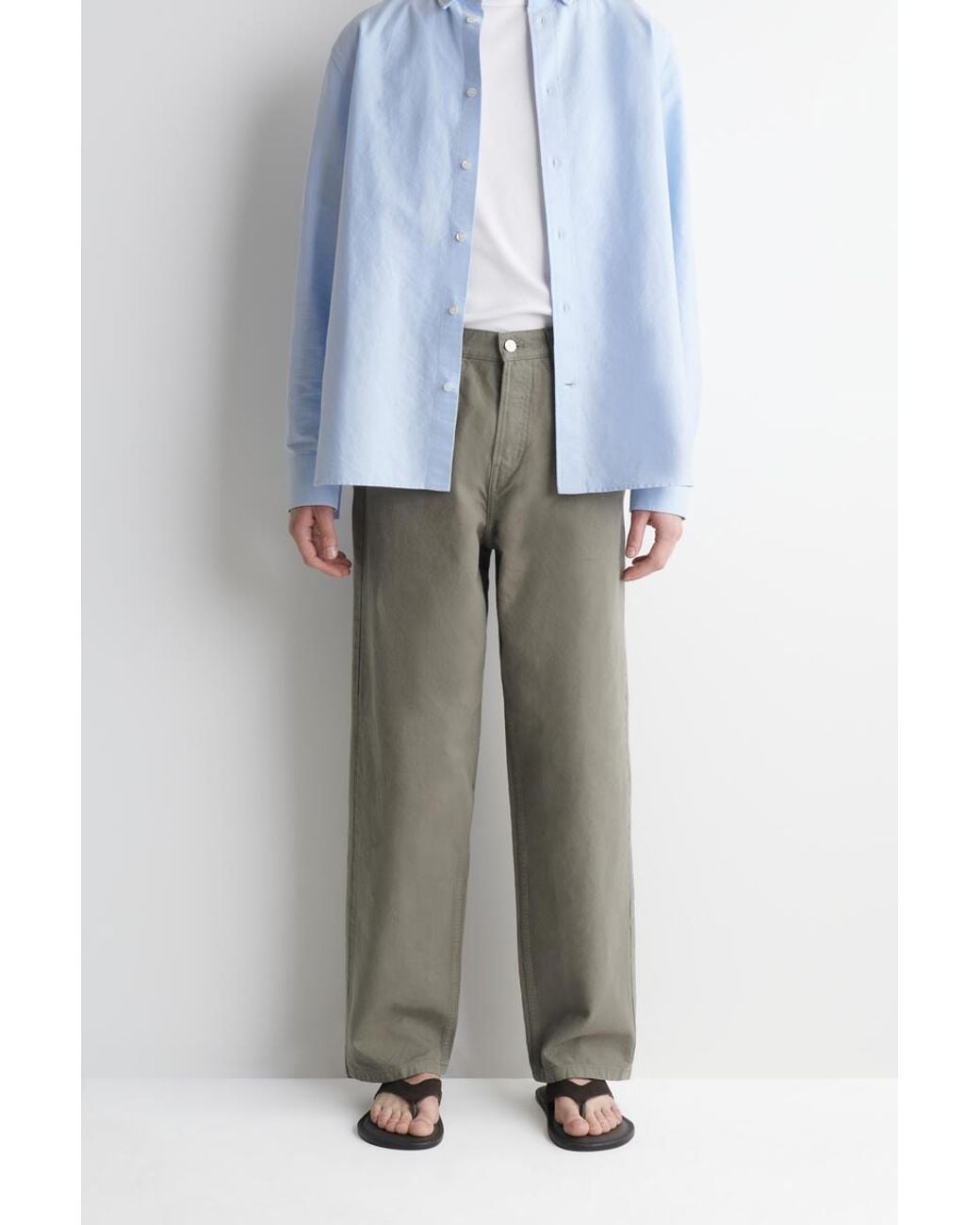 COS Natural Rider Relaxed-Fit Straight-Leg Jeans for men