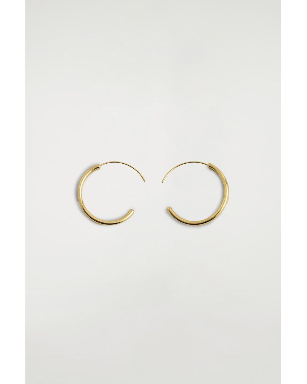 COS Metallic Stacked Hoop Earrings