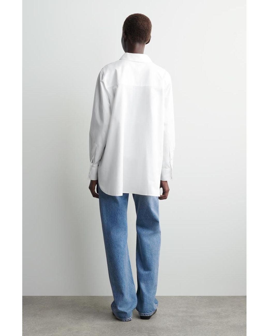 COS White Relaxed Cotton Shirt