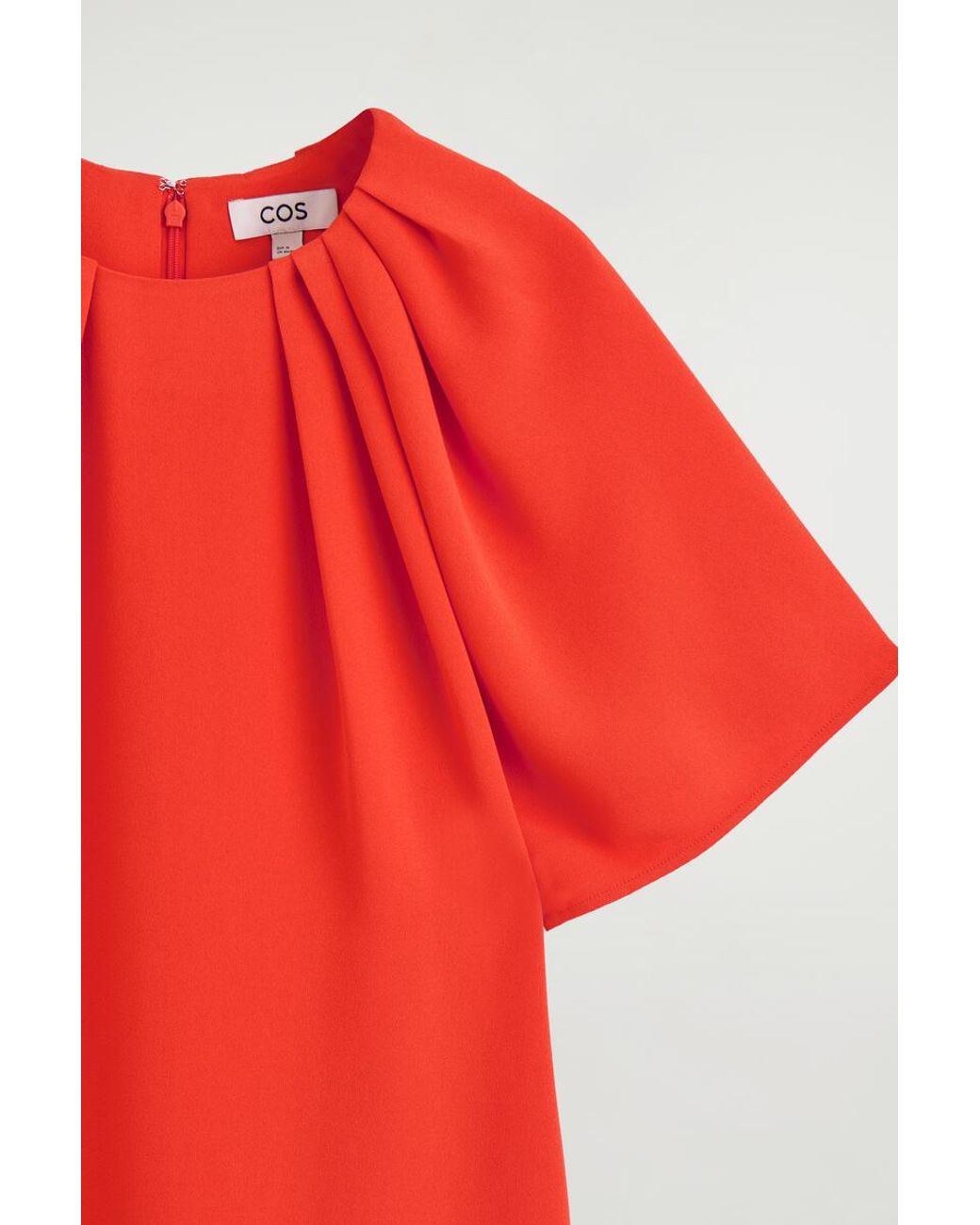COS Gathered Short-Sleeved Mini Dress