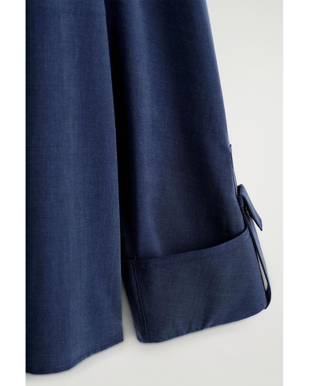 COS Blue Fluid Utility Shirt