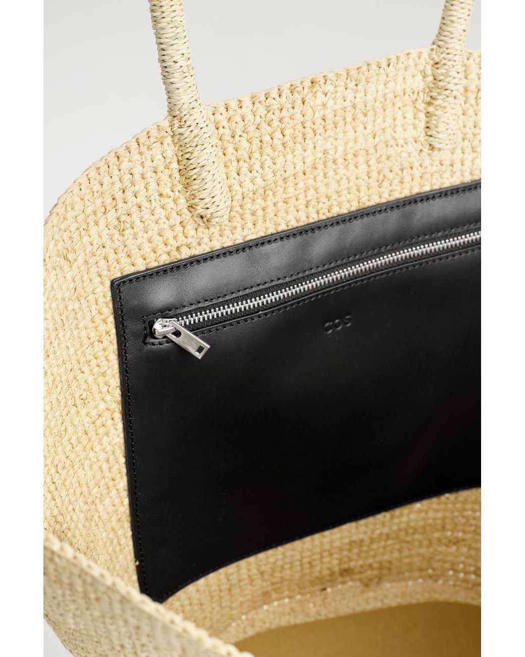 COS Natural Hand-Woven Market Tote