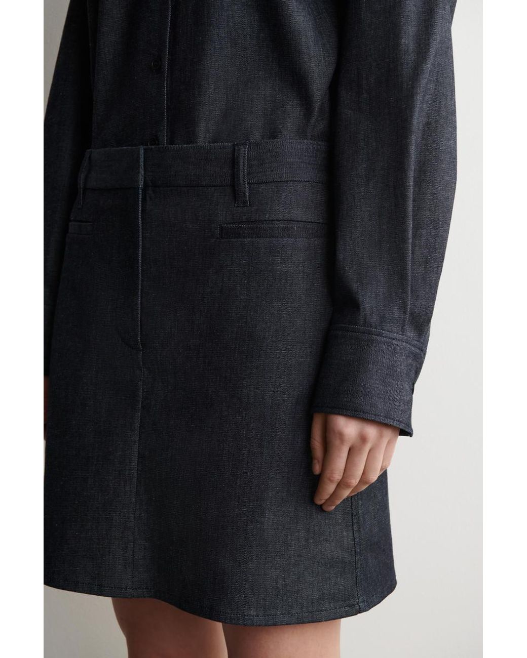 COS Blue Denim Mini Skirt