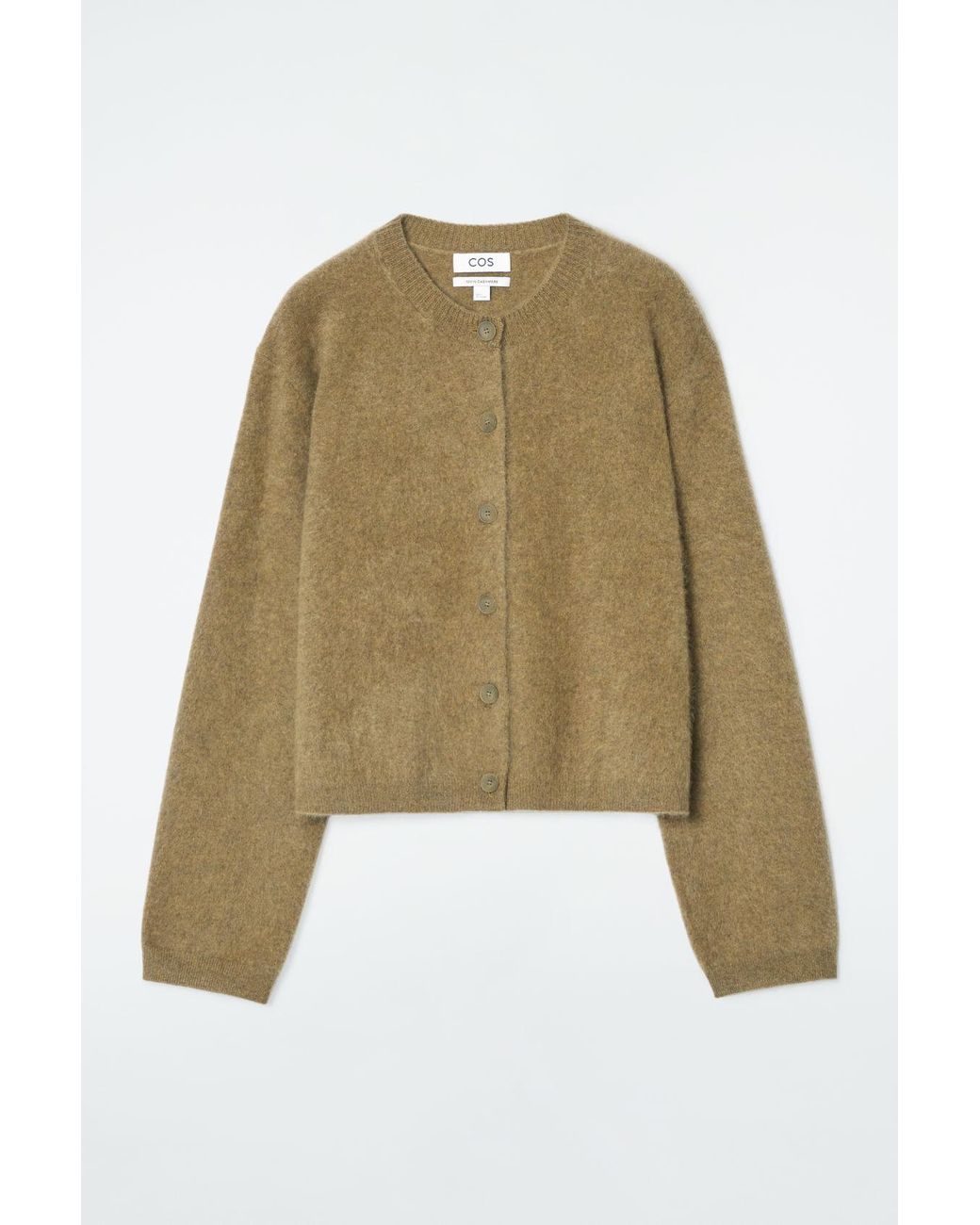 COS Pure Brushed-cashmere Cardigan in Natural | Lyst COS Pure Brushed-cashmere Cardigan in Natural | Lyst