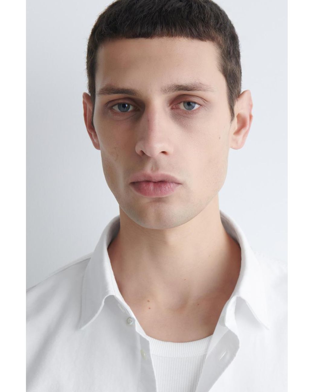 COS White Cotton Oxford Shirt for men