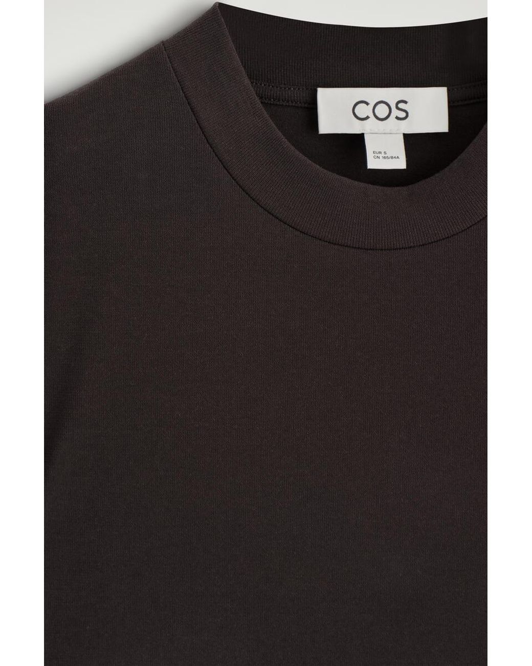 COS Black Crepe-Jersey T-Shirt