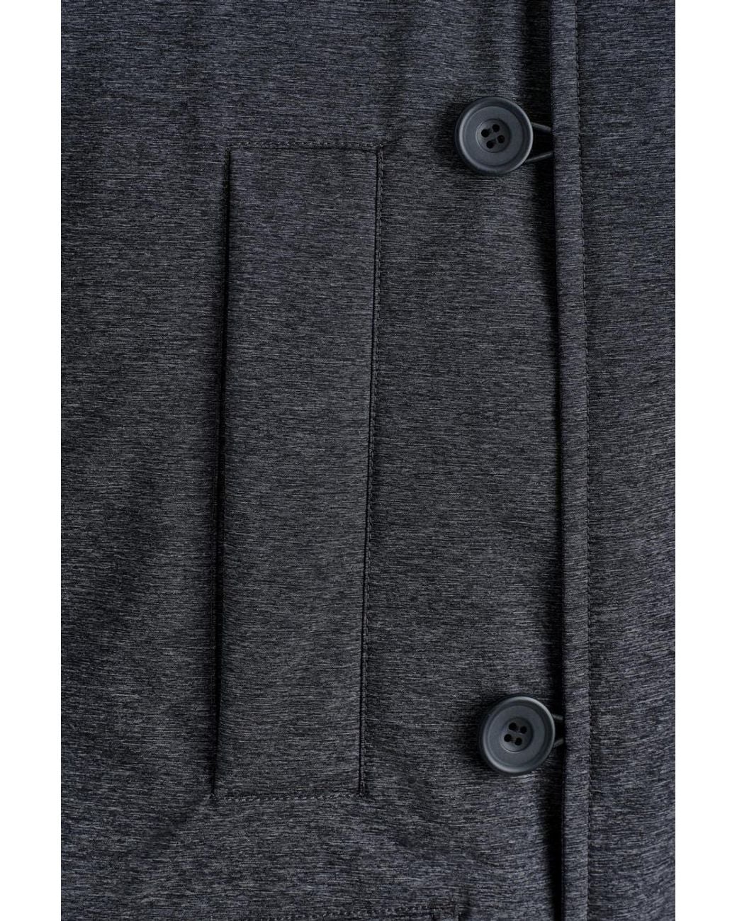 COS Blue Technical Hooded Down Parka for men