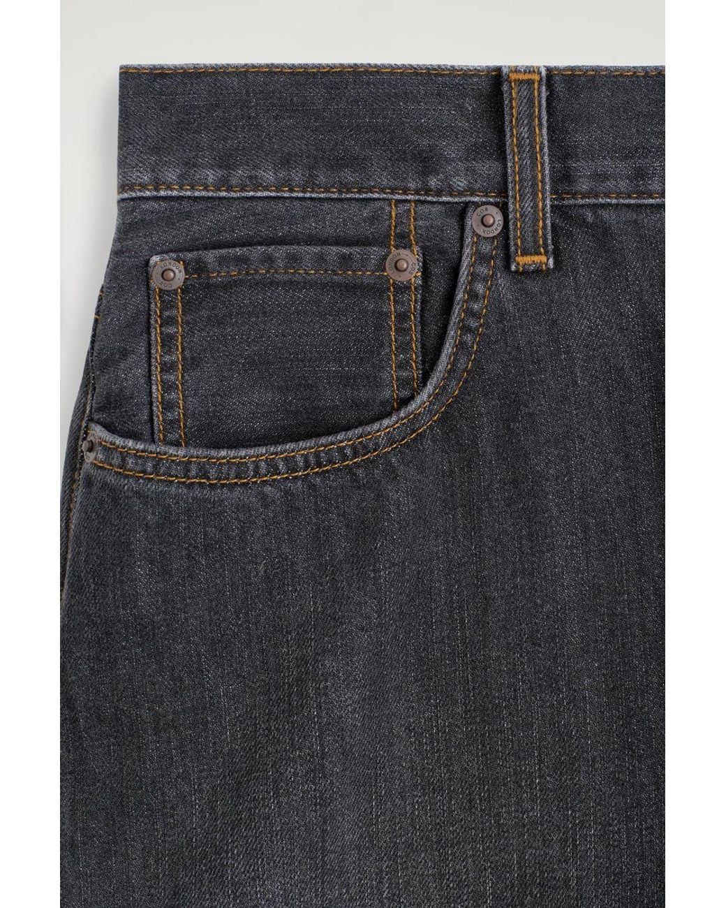 COS Gray Inlet Curved-Leg Jeans