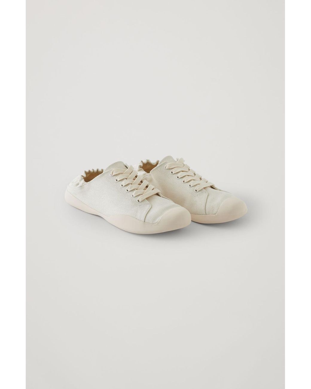 COS Organic Cotton Canvas Sneakers in 