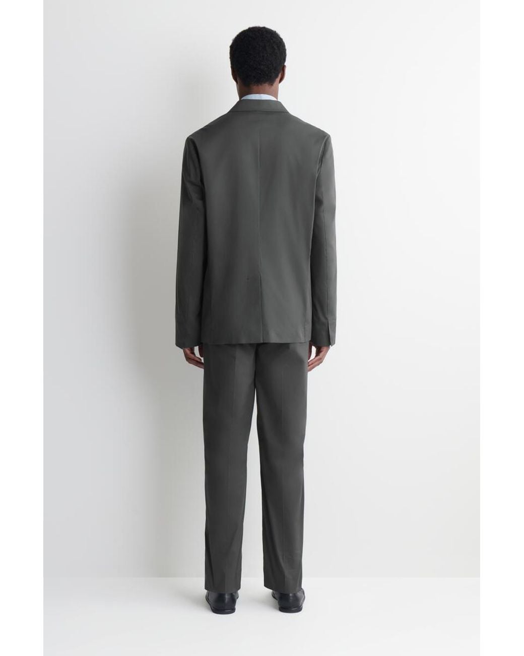 COS Gray Cotton Slim-Fit Pants for men