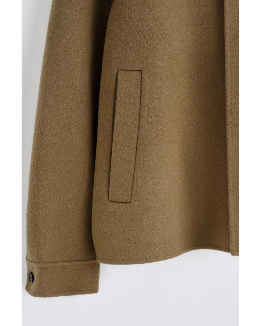 COS Natural Double-Faced Wool Funnel-Neck Jacket for men