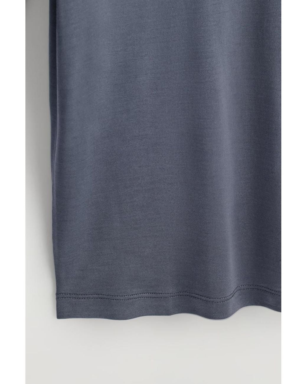 COS Blue Fluid Silk T-Shirt