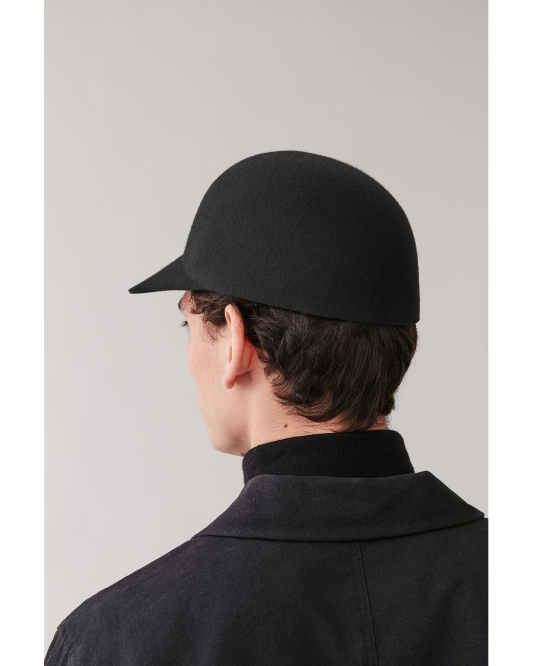 COS Shaped Felt Hat in Black for Men | Lyst