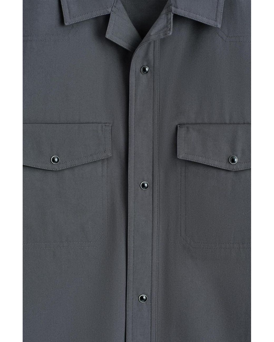COS Gray Western Shirt for men