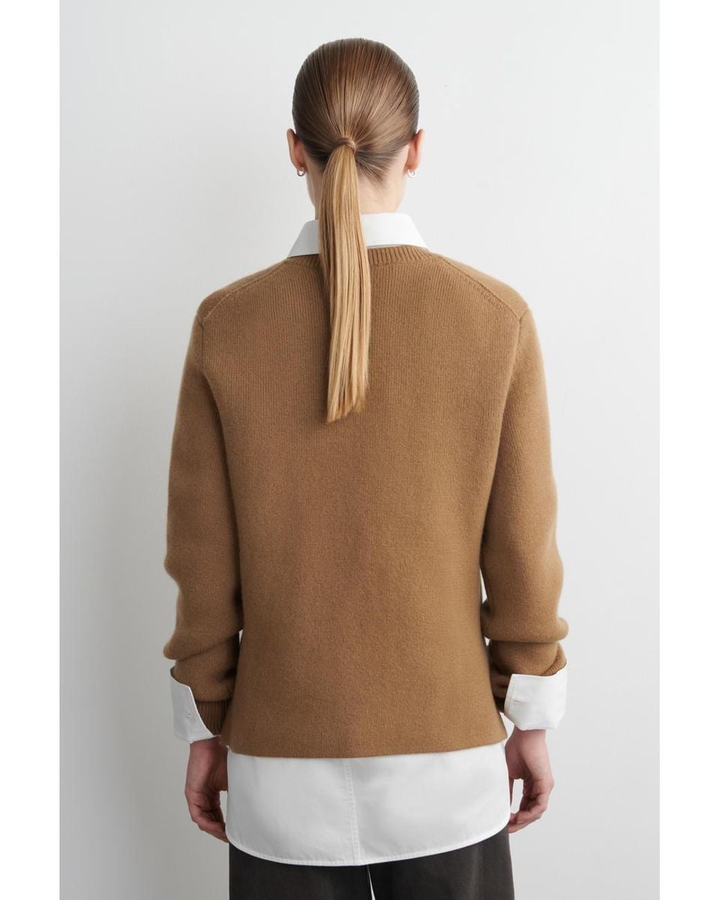 COS Natural Merino Wool Crew-Neck Sweater