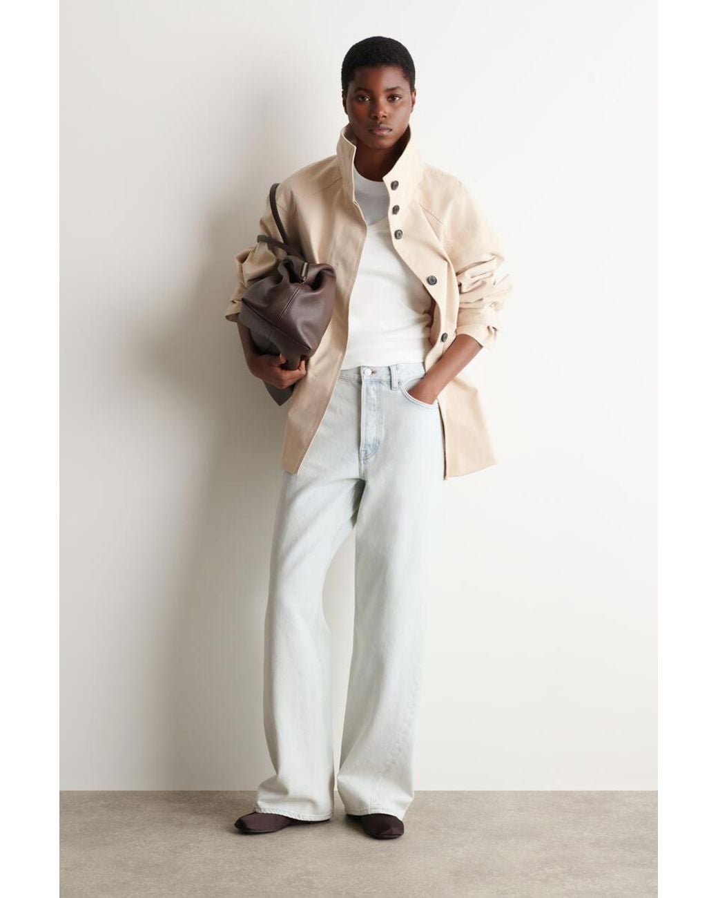 COS Blue Facade Straight-leg Jeans