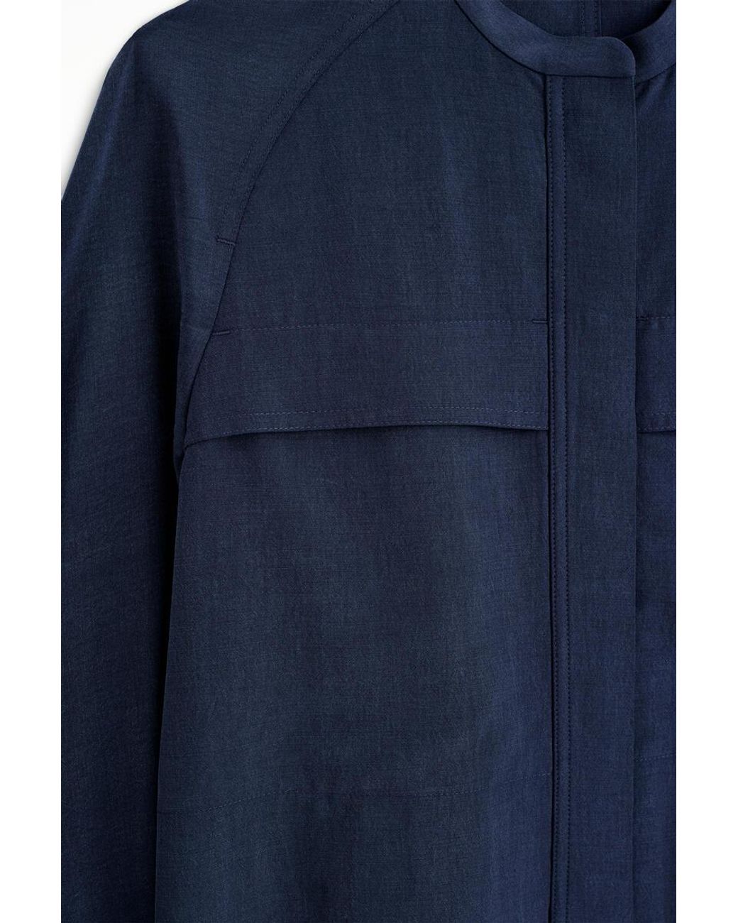 COS Blue Fluid Utility Shirt