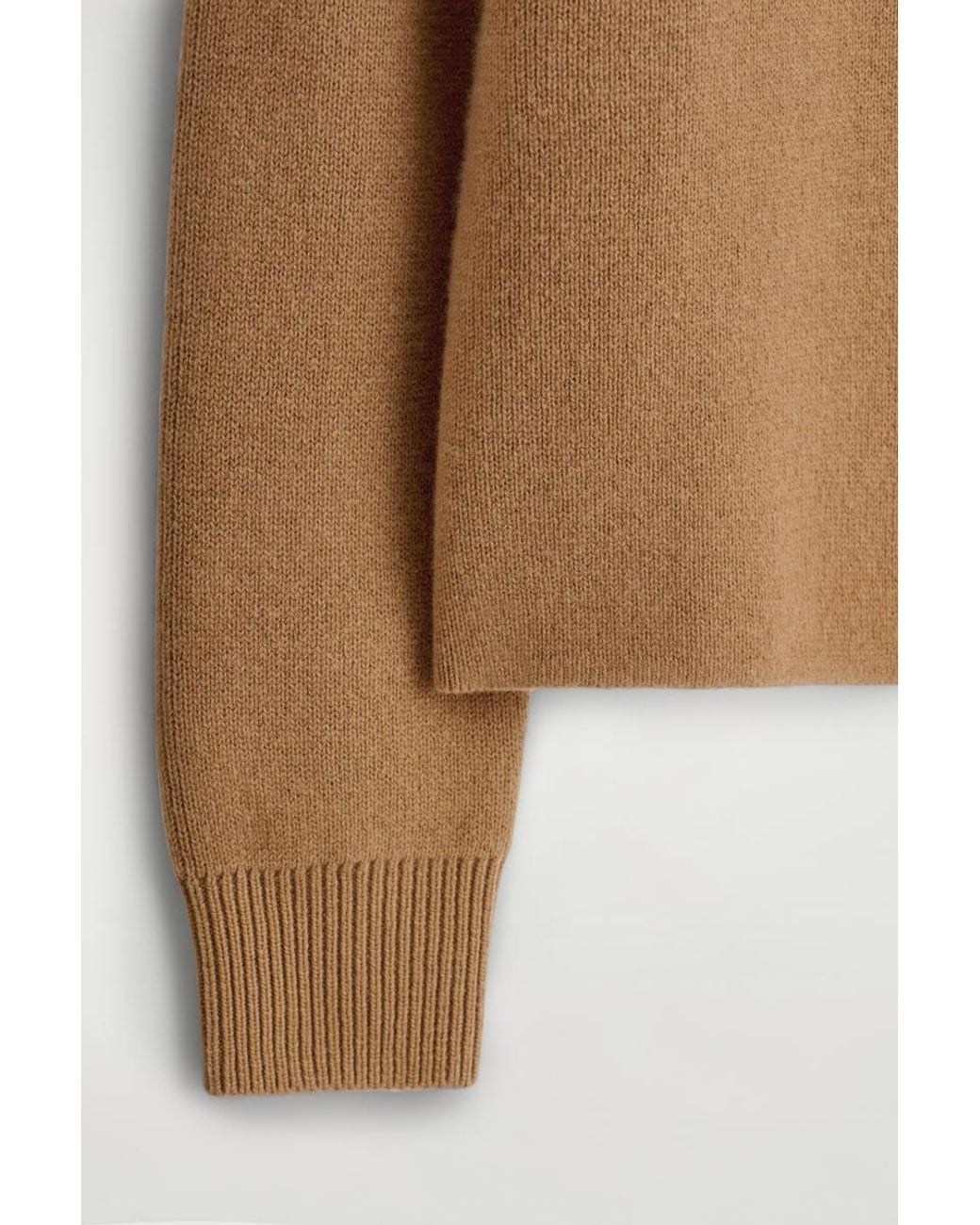 COS Natural Merino Wool Crew-Neck Sweater