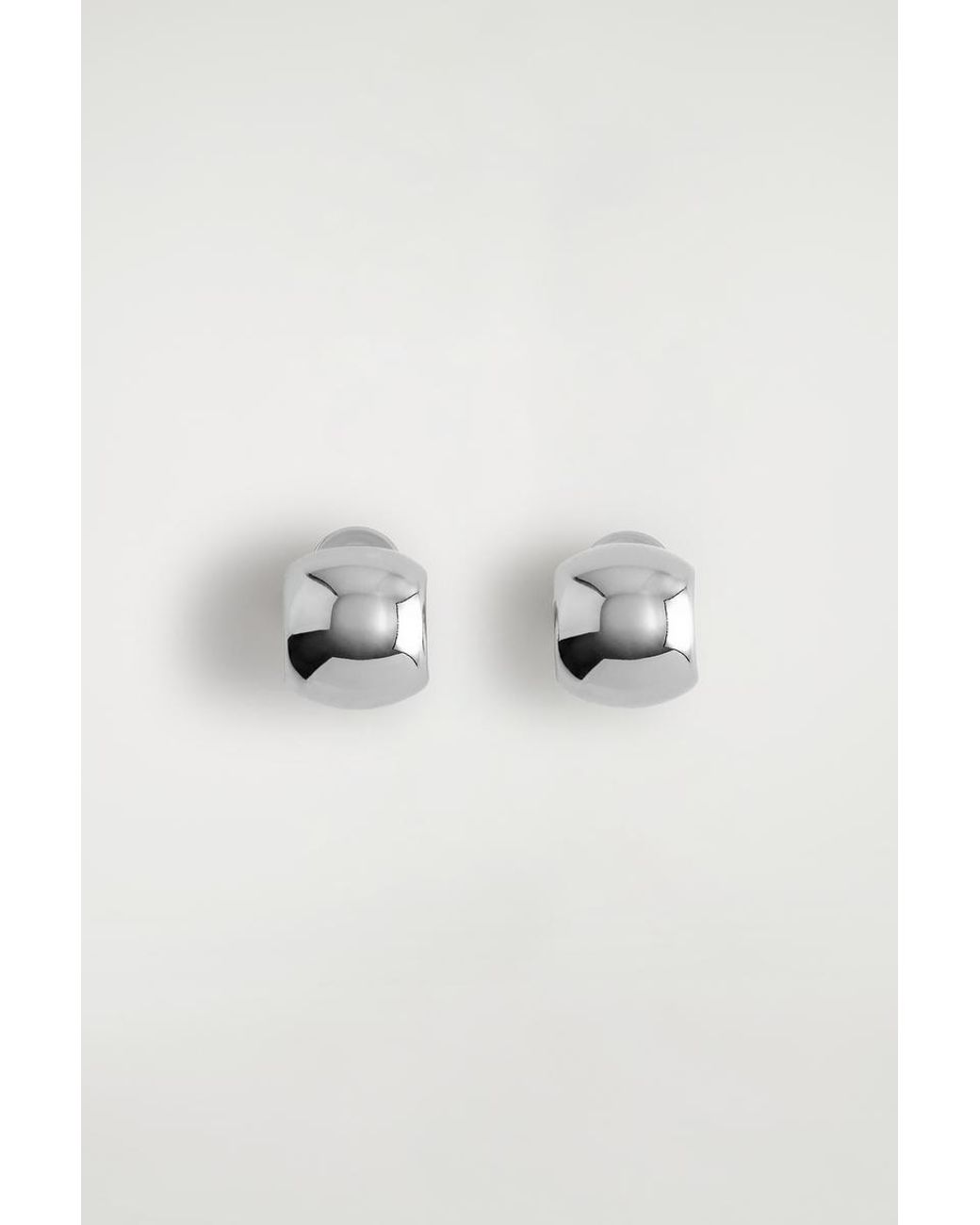 COS Metallic Mini Half-Hoop Earrings