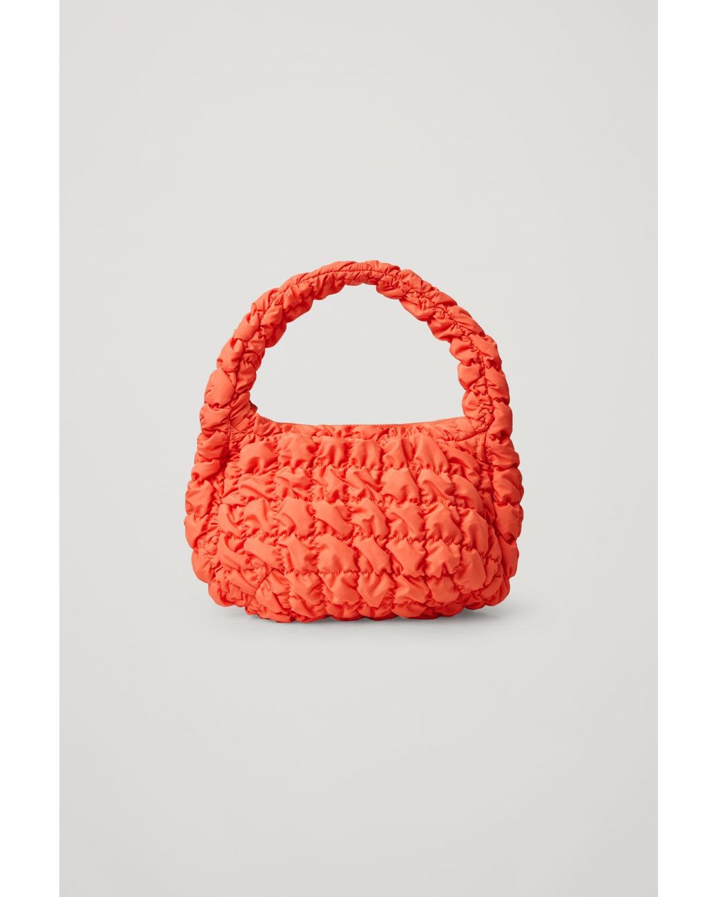 COS Quilted Mini Bag in Orange | Lyst