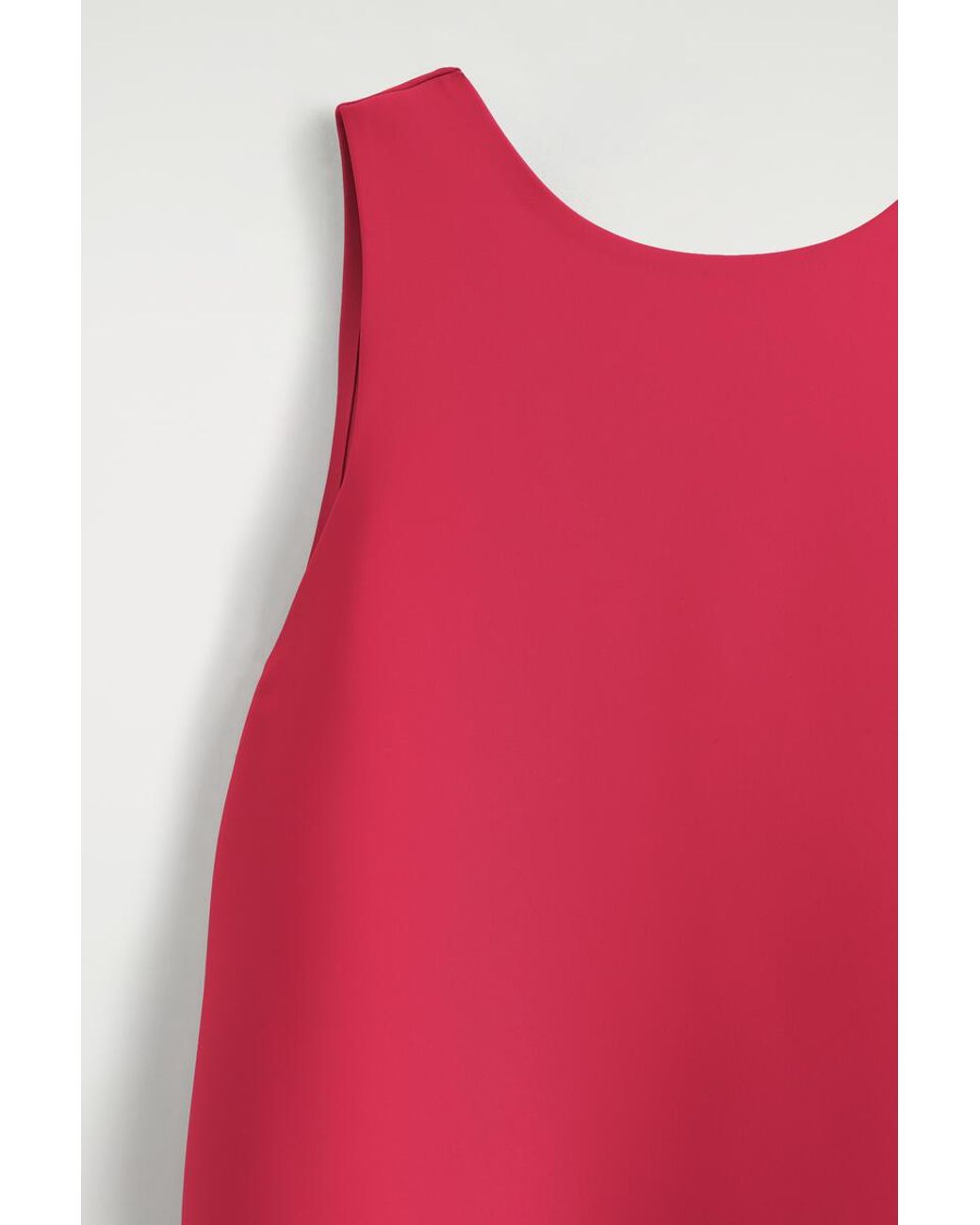 COS Red Scuba A-Line Mini Dress