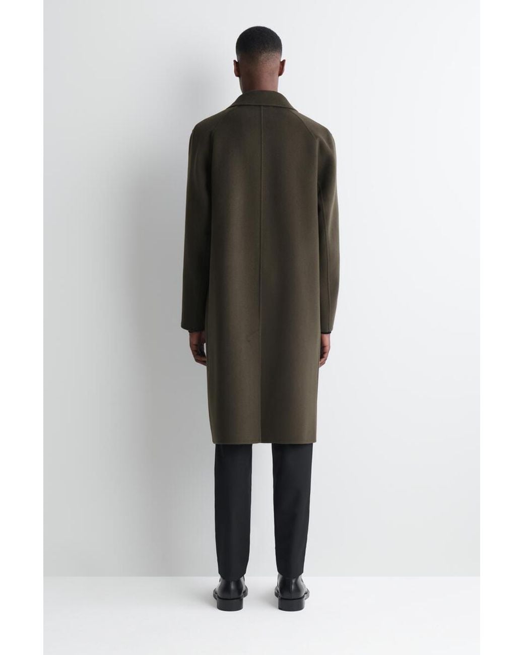 COS Brown Tailored Double-Faced Wool-Blend Coat for men